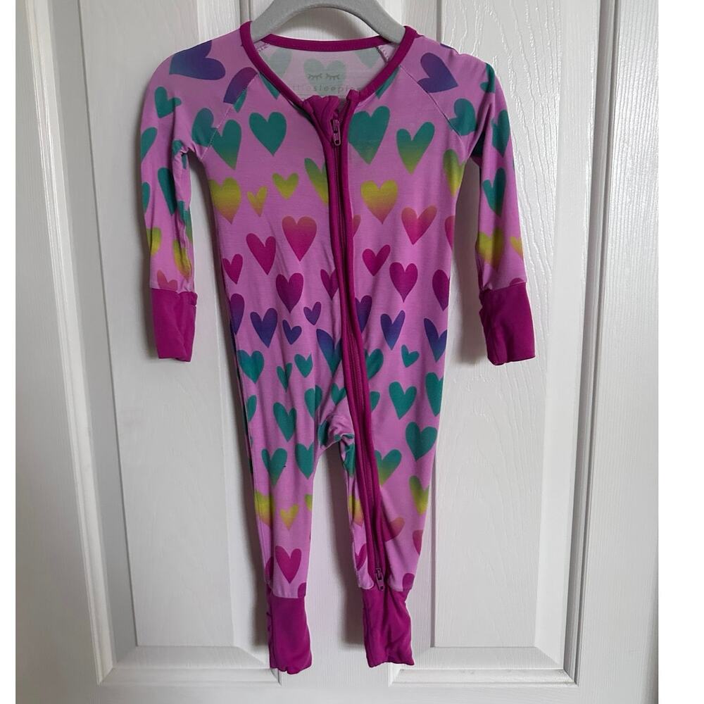 Hearts Little Sleepies Zippy 0-3